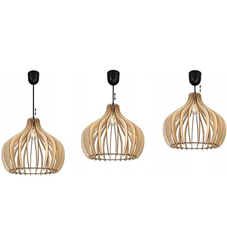 Light-Home Timber Industrieel Pendellamp – Moderne Hanglampe voor Woonkamer, Slaapkamer Eetkamer en Keuken – Hanglamp… - Afbeelding 8
