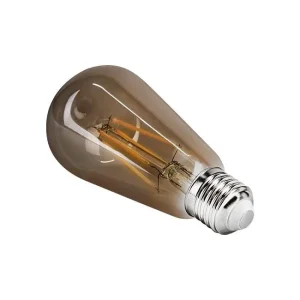 LED Filament Lamp E27 ST64 – 2.200 K, 10 W (Smoke-kleurig glas)
