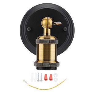 Vintage industriële wandlamp Edison lamp E27 fitting lamp zwart voor veranda slaapkamer