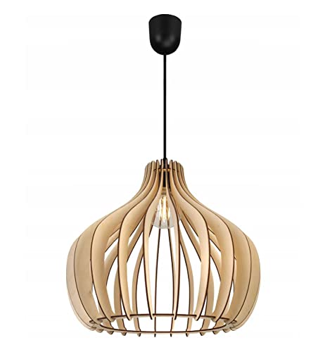Light-Home Timber Industrieel Pendellamp – Moderne Hanglampe voor Woonkamer, Slaapkamer Eetkamer en Keuken – Hanglamp… - Afbeelding 2