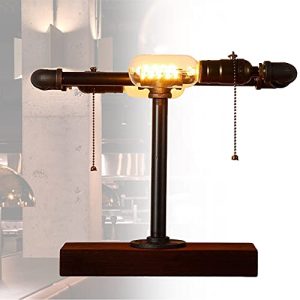 Tafellamp, vintage E27 bureaulampen retro industrieel steampunk nachtlampje industriële lamp lamp lamp van metaal voor…