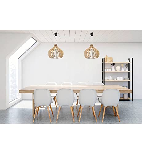 Light-Home Timber Industrieel Pendellamp – Moderne Hanglampe voor Woonkamer, Slaapkamer Eetkamer en Keuken – Hanglamp… - Afbeelding 5