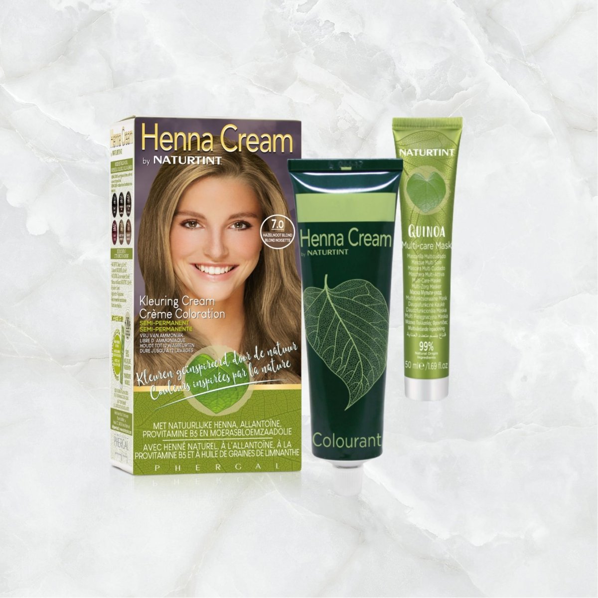 Henna Cream 7.0 (Semi-Permanente Haarkleuring) - Afbeelding 5