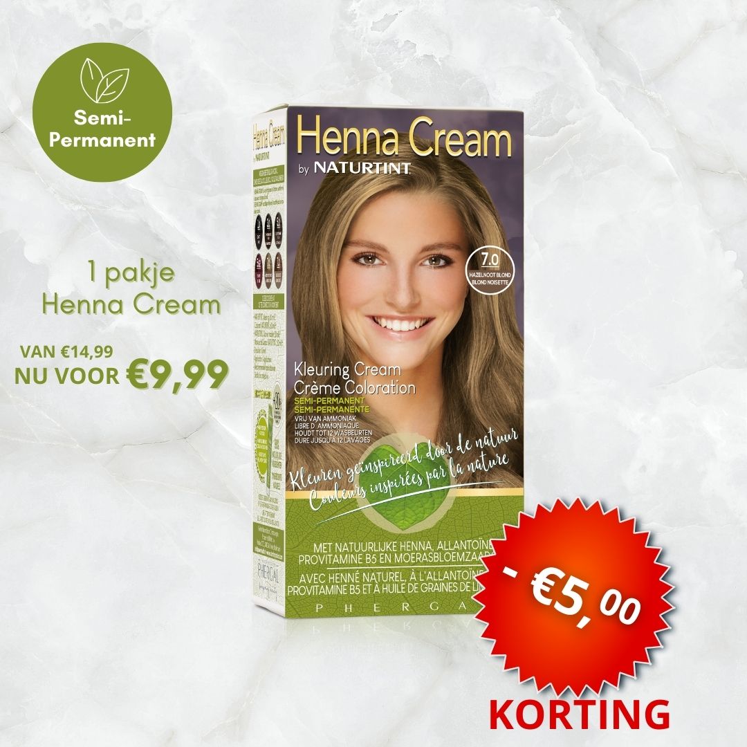 Henna Cream 7.0 (Semi-Permanente Haarkleuring) - Afbeelding 3