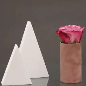 Luxe velvet bloemen doosje Oud roze (zonder tekst)